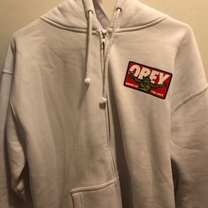 Obey Zip Up Hoodie