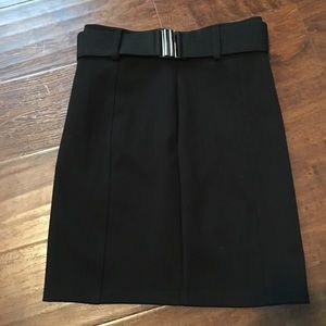 Black Mini Pencil Skirt