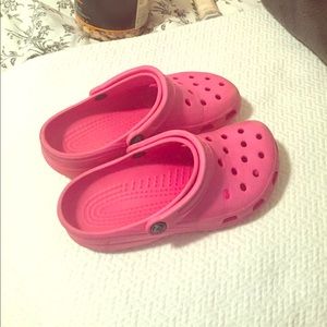 Pink Crocs