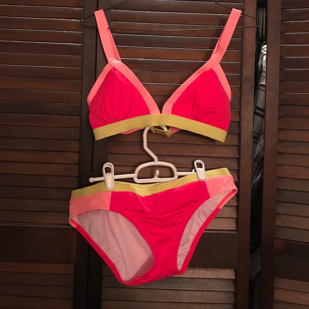 Lands' End Color Block Bikini