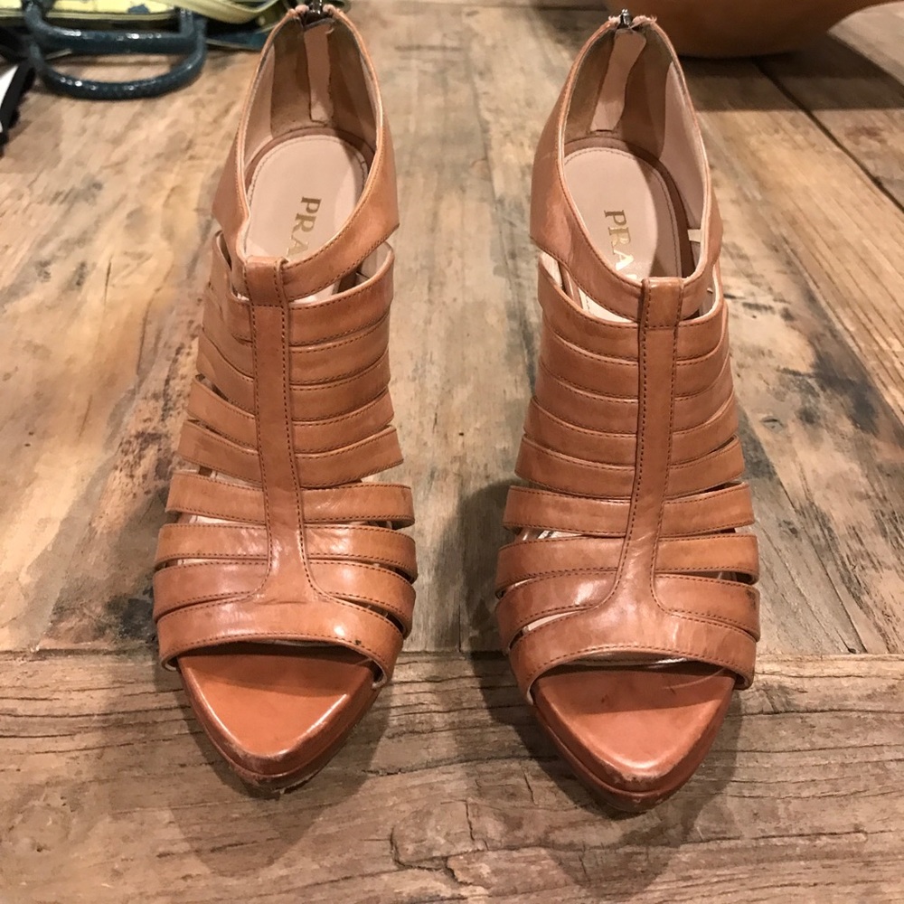 Prada gladiator heels