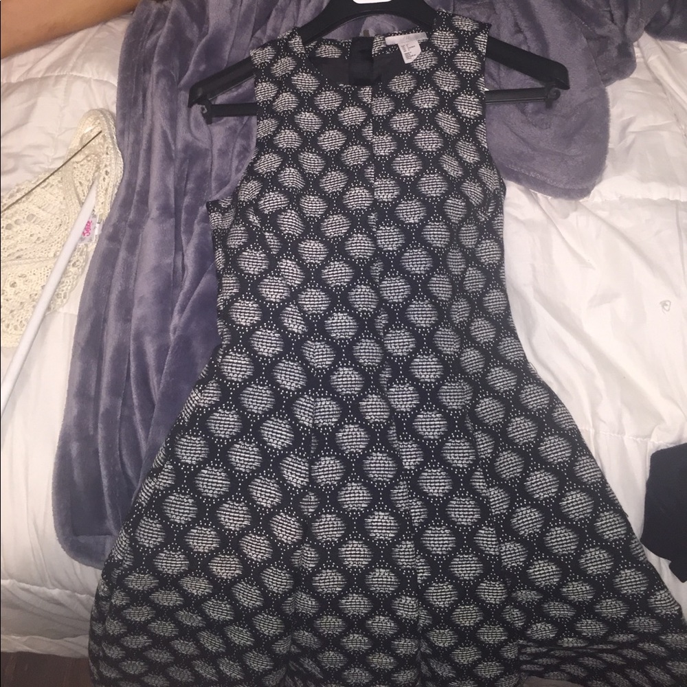Black and white patterned New Dress