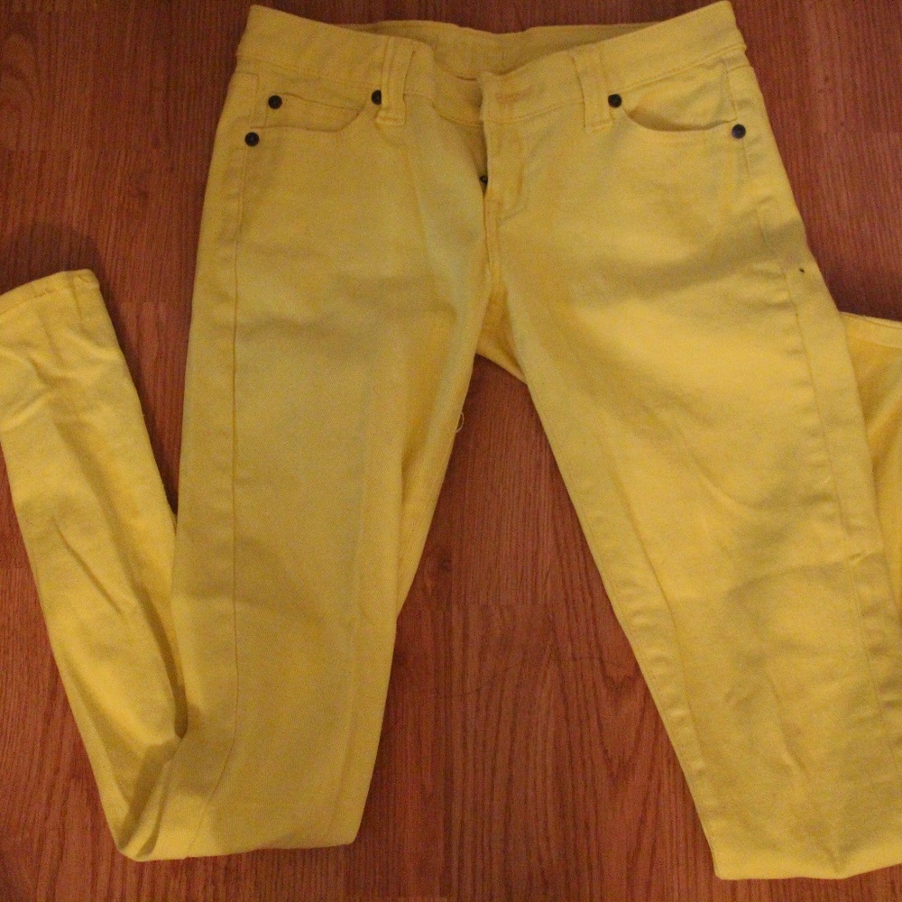 Delia's Britt Colored Skinny Jeans - Bright Yellow