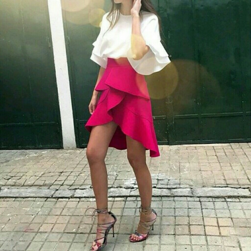 Zara Frilled Skirt - Picture 4 of 12