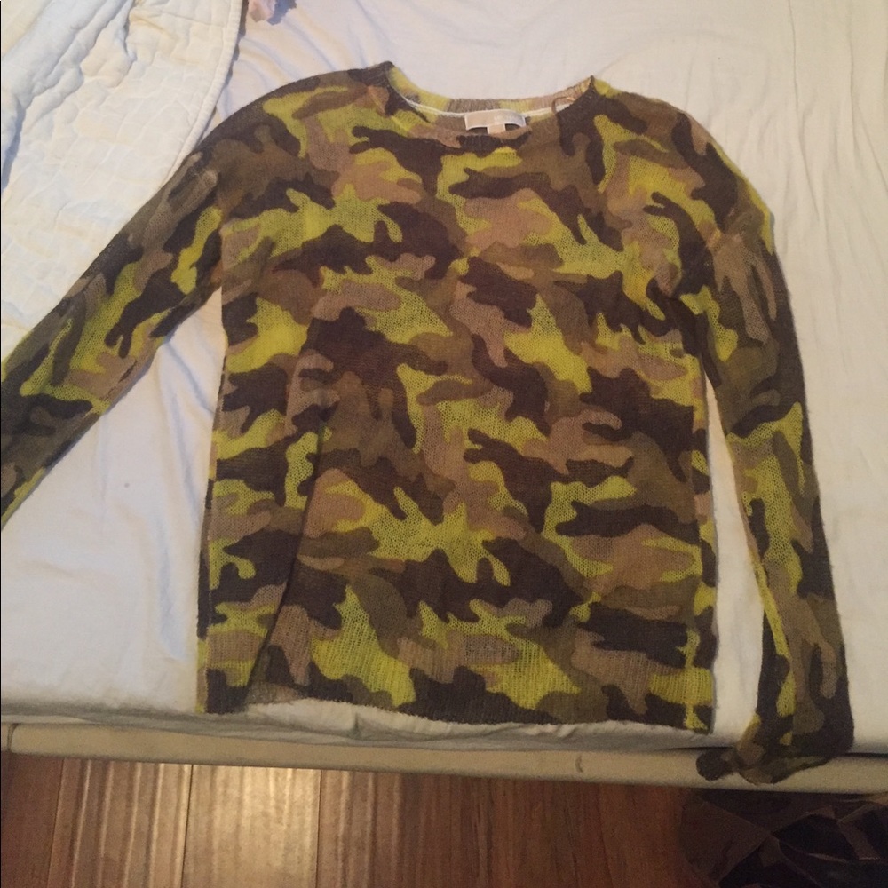 Michael Kors lightweight camo sweater