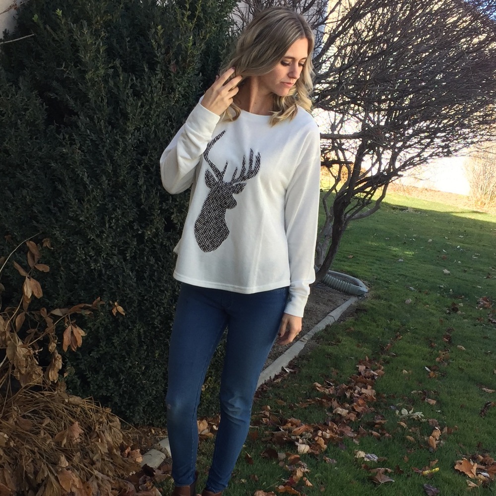 Blowout Price-Last one‼️ Fall Deer Sweater