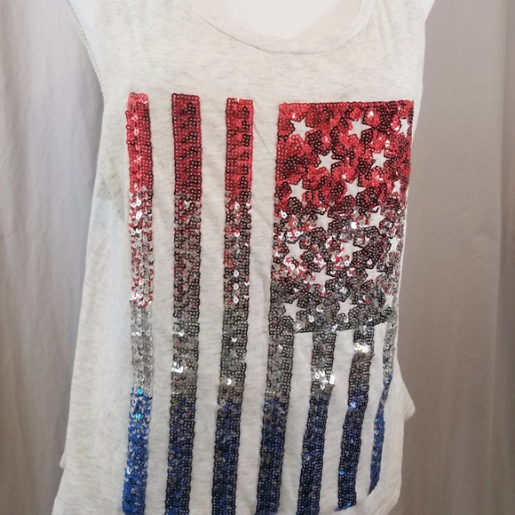 πHPπVS PINK Sequin American Flag Tank - Picture 3 of 6