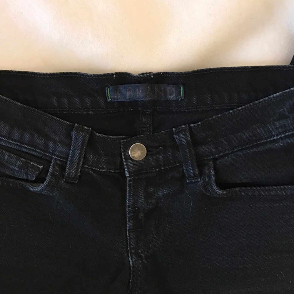 J Brand Petite Pencil Leg in "Jet" Black