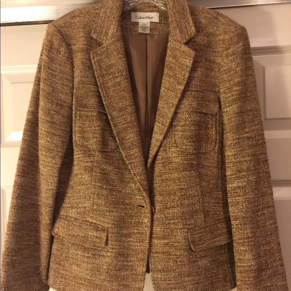 Calvin Klein Ladies Silk Blend Blazer/ Must GO