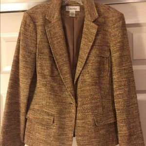Calvin Klein Ladies Silk Blend Blazer/ Must GO