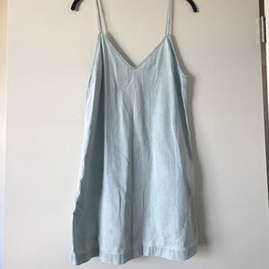 Denim shift dress
