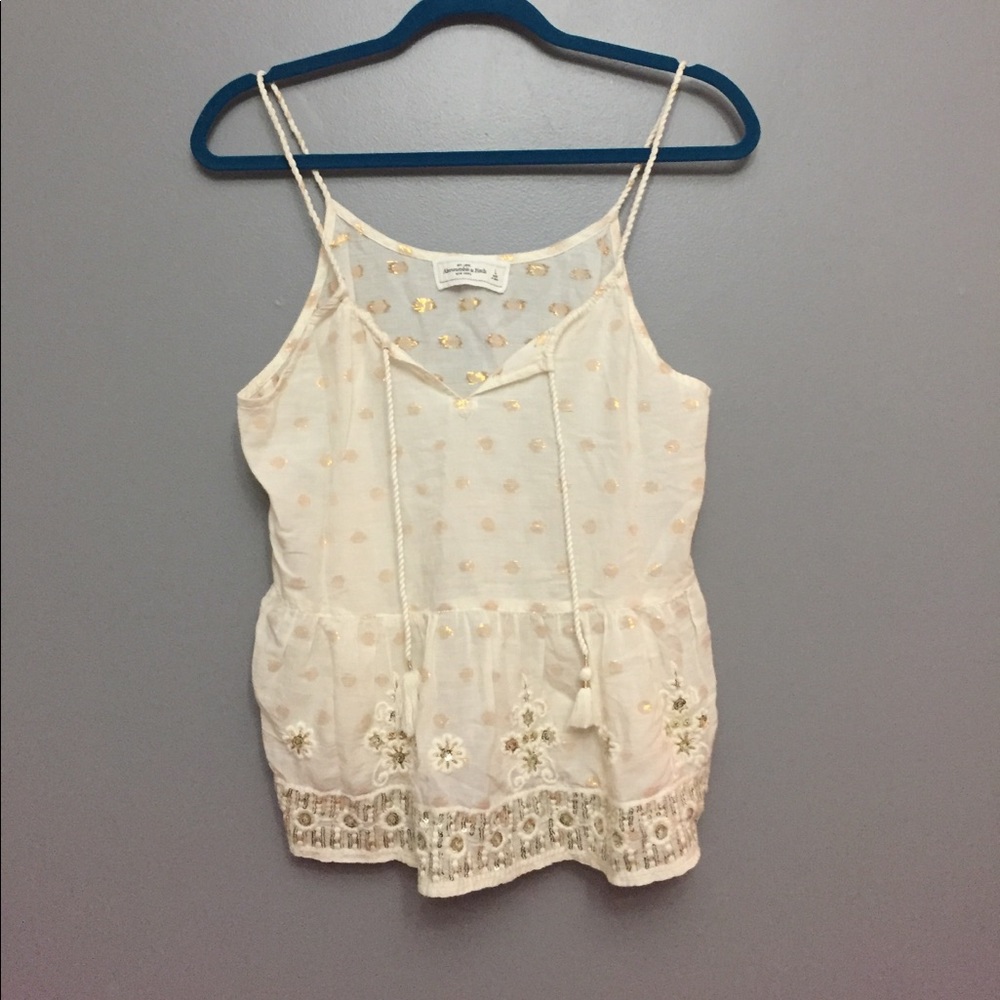 Abercrombie Boho Embroidered Top