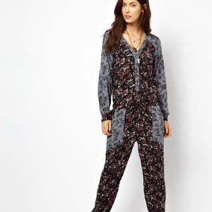 Free People Floral Jumpsuit