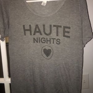 Cute soft cozy Forever 21 T Haute Nights.