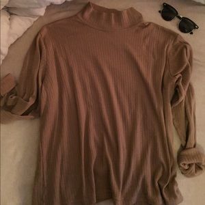 Tan Turtleneck