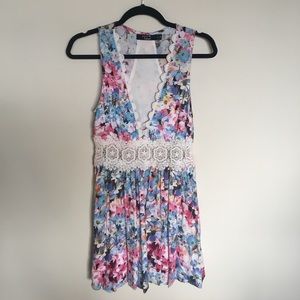 Beautiful flower garden LF dress