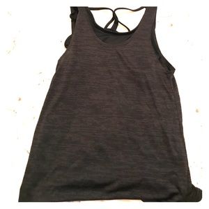Workout tank with connected sports bra