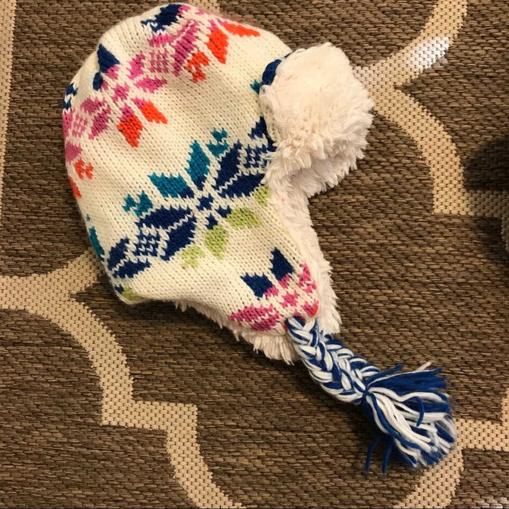 Muk Luks Trapper Beanie Hat Womens Fleece Lined