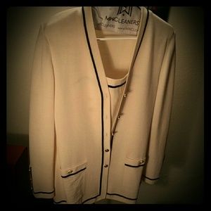 St john collection by marie gray beige cardigan
