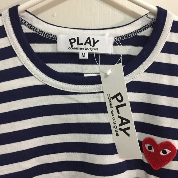 NWT Comme des Garçons Play stripe shirt - Picture 2 of 3