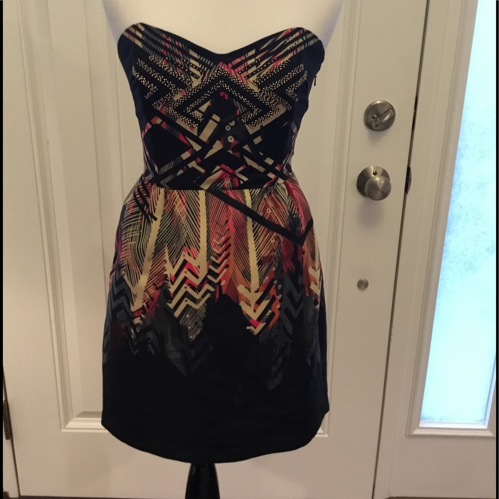 Ecote UO beaded strapless dress size small - Picture 1 of 3