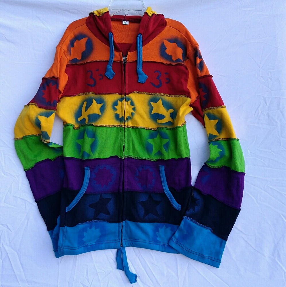 Creation Nepal zip front hoodie
