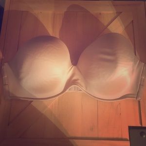 Lane Bryant CACIQUE Strapless nude bra 38DD