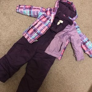 4-in-1 Cherokee purple plaid snowsuit