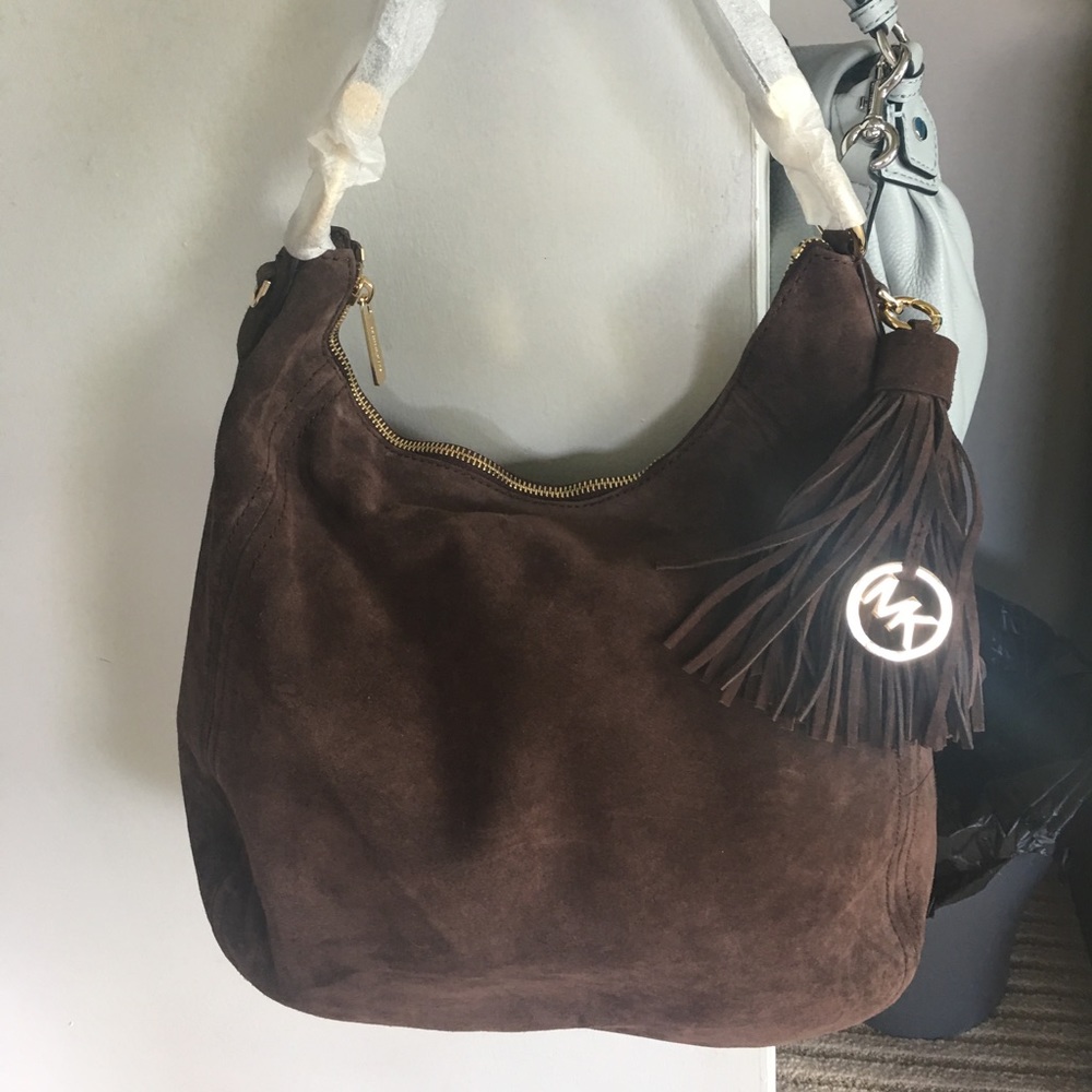 Michael Kors Brown Suede Handbag
