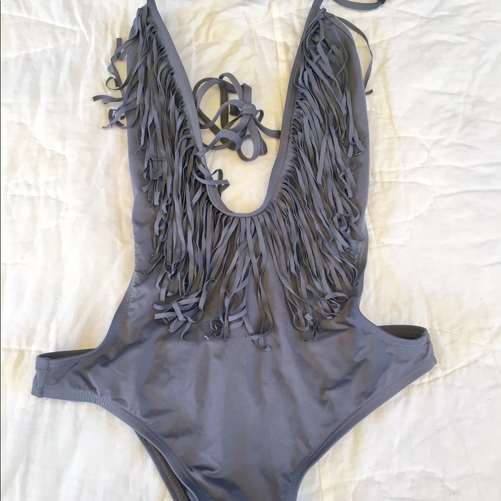 L'space Gray Fringe one piece