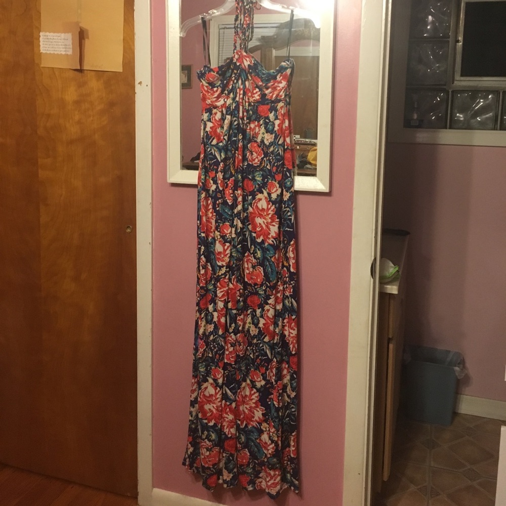 Forever 21 New Long Print Summer Dress