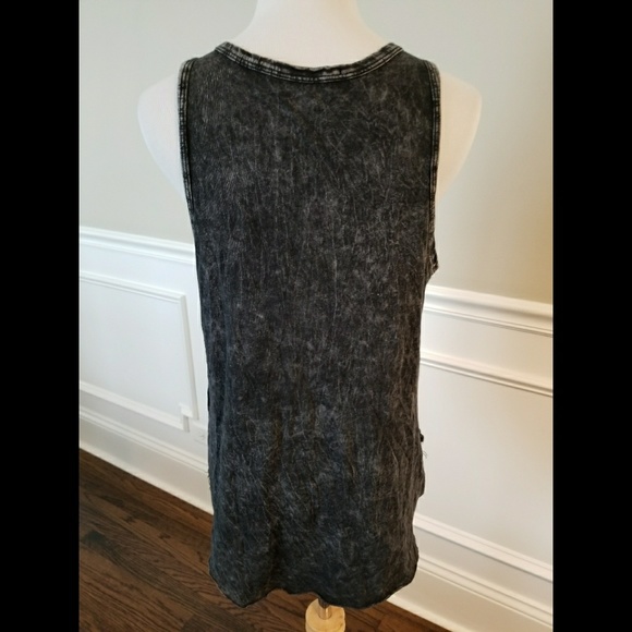 SOLD Vintage Havana Tribal Fringe Muscle Tank SZ S - Picture 7 of 8