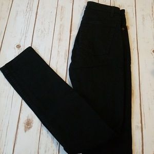 American apparel high waisted black jeans