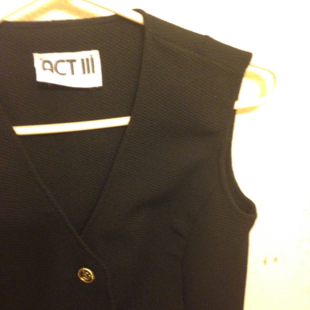🟢VTG Black Nautical Vest