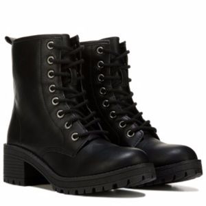 Steve Madden Girl Eloisee Laceup Combat Boots 6