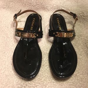 Coach Logo Sandals