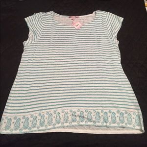 Calypso St Barth Rivess Striped Tee