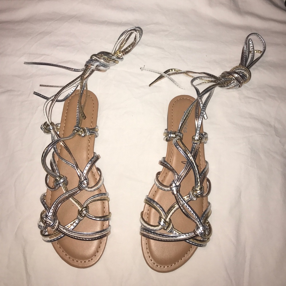 Express women's lace up sandals