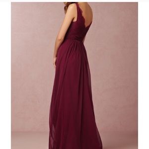 BHLDN Anthropologie Fleur Dress Black Cherry