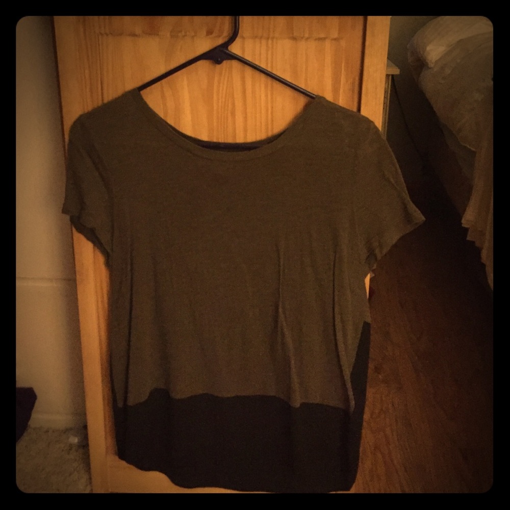 Green and black dress shirt!