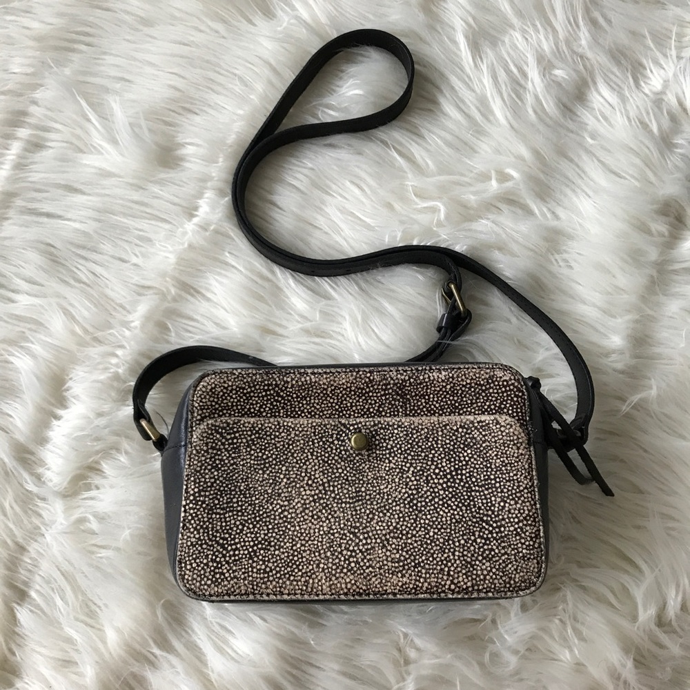 🛍🎉Madewell Spotted Calf Hair Handbag