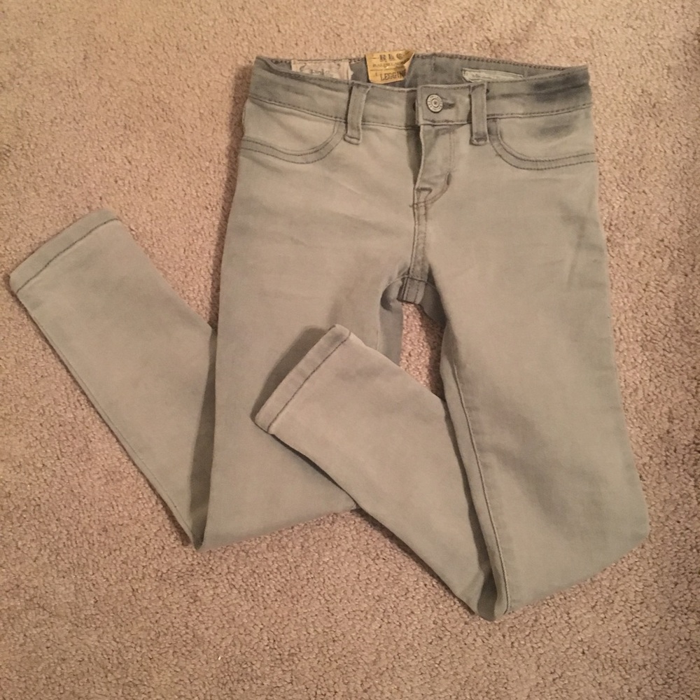 Ralph Lauren girls grey Jean leggings