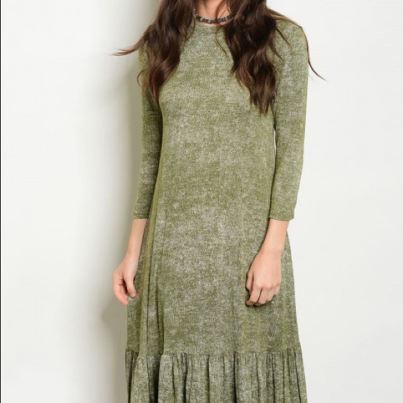 SALE! LAST ONE!🆕Olive Dress - Picture 2 of 4