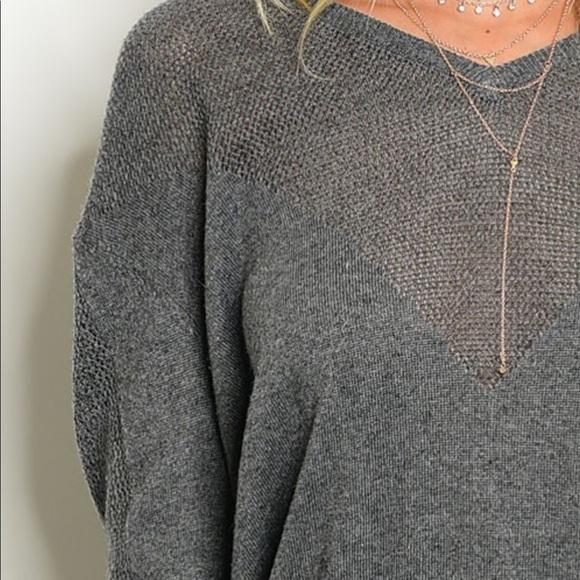 🌟FINAL PRICE🌟 NWT Charcoal Lightweight Sweater - Picture 2 of 3