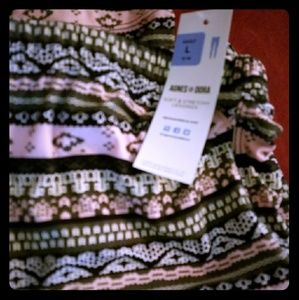 Pink and brown leggings