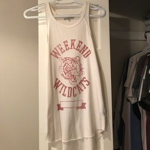Weekend Wildcat White tank