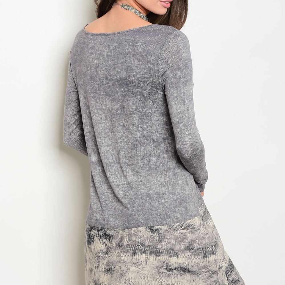 LAST ONE‼️LIMITED QUANTITY ‼️Charcoal tunic dress - Picture 3 of 4