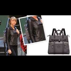 New Henri Bendel Covertible Backpack Dark Gray