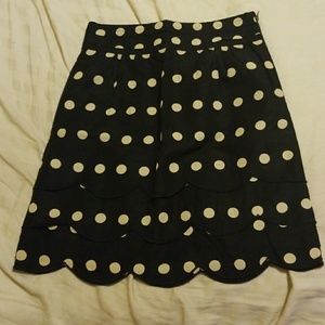 scalloped skirt from anthropologie