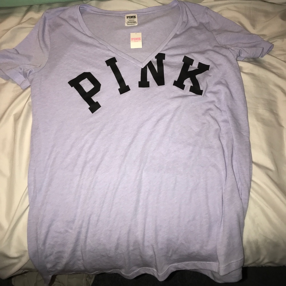 PINK v neck tee